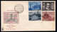 1949 7 MAR  FDC VENETIA  "BASILICHE" SERIE COMPLETA SU DUE BUSTE SASS S.30. MOLTO BELLE - Storia Postale