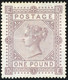 * SG#132PL1 - £1 Brown Lilac. Pl.1 (Blued Paper). An Exeptionnally Fine Unused O.g. Example Lettered DE. With Only Four  - Otros & Sin Clasificación