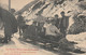 SPORTS D'HIVER DANS LES PYRENEES UN DEPART DE COURSE EN TOBBOGAN 1918 - Winter Sports