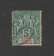 GRANDE COMORE - 4 De 1897 - 1 Timbre Oblitéré - 5c. Vert -  2 Scann - Usati