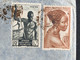 Colonies Françaises De Bangui Vers Le Havre 29 Juin 1948 (?)  Avec No 223 Et 224 - Used Stamps