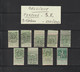 BELGIQUE - PERFORÉS .S.F. -- Lot De 9 Timbres Divers Oblitérés  -- 2 Scannes - Non Classés