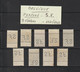 BELGIQUE - PERFORÉS .S.F. -- Lot De 9 Timbres Divers Oblitérés  -- 2 Scannes - Sin Clasificación