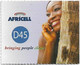 Gambia - Africell - Bringing People Closer, Woman On Phone, GSM Refill 45GD, Used - Gambia