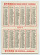 Calendrier Publicitaire Petit Format Année 1914.Maison Frères.L.Violet Successeurs à Thuir.Le Byrrh Vin Tonic. - Kleinformat : 1901-20