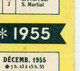 Calendrier Publicitaire Petit Format Année1955.Suze Gentiane.Liqueur Suze.d'après L'illustrateur Falcucci.Maisons-Alfort - Petit Format : 1901-20