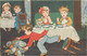 Postcard At The Restaurant Funny Illustration Margret Boriss Children - Boriss, Margret