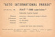 11931 "FIAT 1500 CABRIOLET 18 - AUTO INTERNATIONAL PARADE - SIDAM TORINO - 1961" FIGURINA CARTONATA ORIG. - Moteurs