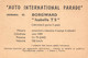 11942 "BORGWARD ISABELLA TS CABRIOLET 43 - AUTO INTERNATIONAL PARADE - SIDAM TORINO - 1961" FIGURINA CARTONATA ORIG. - Motores