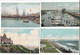 4 Postcards, Suffolk, Lowestoft, Harbour, Fish Market, Pier, Boats. - Lowestoft