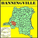 BANNINGVILLE BELGIAN CONGO / CONGO BELGE CANCEL STUDY [1] WITH COB 303 - Variedades Y Curiosidades