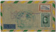 Brazil 1948 Cover Rio De Janeiro To Cairo Egypt Cancel 2º Year Brazilian Transatlantic Service By Panair Airplane Map - Airmail (Private Companies)