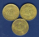 CONGO BELGE ....3 PIECES DE 2 FRANCS 1946 - 1945-1951: Regentschap