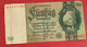 Deutschland 50 Reichsmark Reichsbanknote 30.März 1933 50 Reichsmark Banknote 30.03.1933 Gebraucht-Bilet Banque Allemagne - 50 Mark