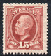 SUECIA - SWEDEN Sello Mint DETERIORADO Imagen Del REY OSCAR II X 15 öre Años 1891-1904 – Valorizado En Catálogo € 74,00 - Ungebraucht