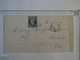 BO8 FRANCE  BELLE LETTRE RR 1853 HERNANI ? A  PAU + N°10 +ENCRE BLEUE +AFFRANCH. INTERESSANT++ - 1852 Luis-Napoléon