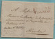 LAC 17/08/1825 Molenbeek St Jean, Griffe BRUSSEL / FRANCO (Herlant 68 : 39x12 Mm) Vers Haarlem, Port : 6 (verso) - 1815-1830 (Période Hollandaise)