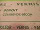 Buvard Ancien /Peinture /COULEURS-VERNIS/ Marcel BENOIT / COURBEVOIE-BECON / Vers 1930-1950    BUV598 - Waschen & Putzen