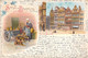 Belgique - Incunable - Salut De Bruxelles - Colorisé - Précurseur - Oblitéré 1898 - Carte Postale Ancienne - Brussels (City)