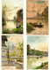 Delcampe - BELGIUM LITHOGRAPHY 37 Vintage LITHO Postcards Pre-1920 (L3841) - Collezioni E Lotti