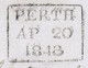 GB 1841 1d Red Plate 19 EL Tied Perth Maltese Cross To 1843 Cover To Blairgowrie PERTH AP 20 1843 - Covers & Documents