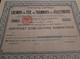 Compagnie Centrale De Chemins De Fer, De Tramways Et D'Electricité - Certificat D'Obligations Nominatives - Paris 1911. - Chemin De Fer & Tramway