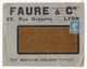 Enveloppe 1924, Faure & Cie , Manufacture D’horlogerie à Lyon - Brieven En Documenten