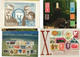 STAMPS PHILATELY 100 Modern Postcards With STAMPS (L3477) - Poste & Facteurs