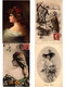 MODE FASHION GLAMOUR 84 Vintage POSTCARDS Pre-1940 (L5710) - Mode