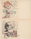 LES NORWIN'S FRENCH POLITIC SATIRE Set 12 Vintage Postcards Pre-1920 (L3899) - Norwins