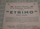 Etrimo - Société D'Etudes Et De Réalisations Immobilières S.A. - Titre De 10 Actions De 1000 Frs.- Bruxelles 1957. - Bank & Versicherung