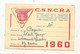 Carte De Membre,Chambre Syndicale Nle. Du Commerce De La Réparation,du Garage,de L'entretien Et Du Ravitaillement, 1960 - Tessere Associative