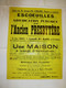 62 ESCOEUILLES Vente Presbytère Et BAYENCHEM Maison, 1967, RARE Affiche Ancienne ORIGINALE, Ref 1404  ; A 31 - Afiches