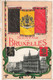 Carte Système - Souvenir De Bruxelles - Colorisé - Drapeau - Oblitéré Bruxelles 1913 - Carte Postale Ancienne - A Systèmes