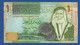 JORDAN - P.34b  – 1 Dinar 2005 UNC, Serial/n See Photos - Jordania