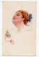 Lady, Woman,  Art Sign By Usabal, Ilustrateur  ( 2 Scans ) - Usabal