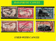 BASANKUSU BELGIAN CONGO / CONGO BELGE CANCEL STUDY [7] AIRMAIL PA 01+03+17+12+ X 2 08 [6 Stamps] - Abarten Und Kuriositäten