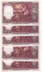 CRBS0674 5 BILLETES CORRELATIVOS ESPAÑA 500 PESETAS 1931 - 1000 Peseten