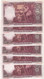 CRBS0675 6 BILLETES CORRELATIVOS ESPAÑA 500 PESETAS 1931 - 1000 Peseten