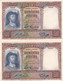 CRBS0676 2 BILLETES CORRELATIVOS ESPAÑA 500 PESETAS 1931 - 1000 Peseten