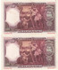 CRBS0676 2 BILLETES CORRELATIVOS ESPAÑA 500 PESETAS 1931 - 1000 Peseten