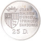 Monnaie, Andorre, 25 Diners, 1991, SUP, Argent, KM:65 - Andorre