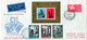 1961 San Marino Serie Su Busta Stamp Show  '61 Foglietto Erinnofilo Vg Volo Elicottero Bologna-San Marino Letter 2scans - Cartas & Documentos