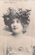 MUSIQUE - Artiste - LISE FLEURON - Chapeau - Boucle Géométrique - Triangle - Lyrique - Carte Postale Ancienne - Música Y Músicos