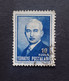 OTTOMAN العثماني التركي Türkiye 1946 EFFIGY OF THE ISMET PRESIDENT COLOR ERROR ROYAL BLUE INSTEAD OF SLATE 7 SCANNER - Used Stamps