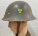 Delcampe - SWEDISH SWEDEN ARMY HELMET WWI Or WWII THREE CROWN - Casques & Coiffures