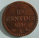 1 Centime Dupré 1849 A Paris, Variété Avec Accent Sur Le E De REPUBLIQUE, En Bronze , Gadoury 84, Superbe - 1 Centime