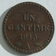 1 Centime Dupré 1848 A Paris, Variété Avec Accent Sur Le E De REPUBLIQUE, En Bronze , Gadoury 84, TTB - 1 Centime