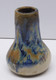 * PETIT VASE GRES ART DECO à COULURES BLEUES LABRE EFFETS METALLIQUES VITRINE  E - Jarrones