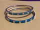 2 Bracelets Joncs En Argent Massif . - Bracelets